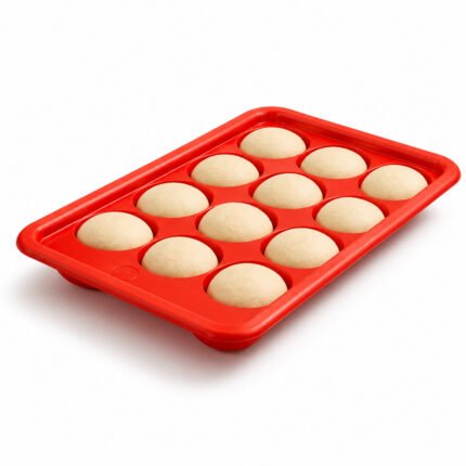 Bac à pâtons alvéolé rouge