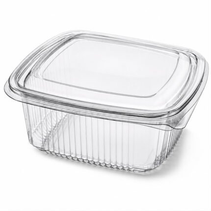 Barquette alimentaire plastique micro-ondable refermable