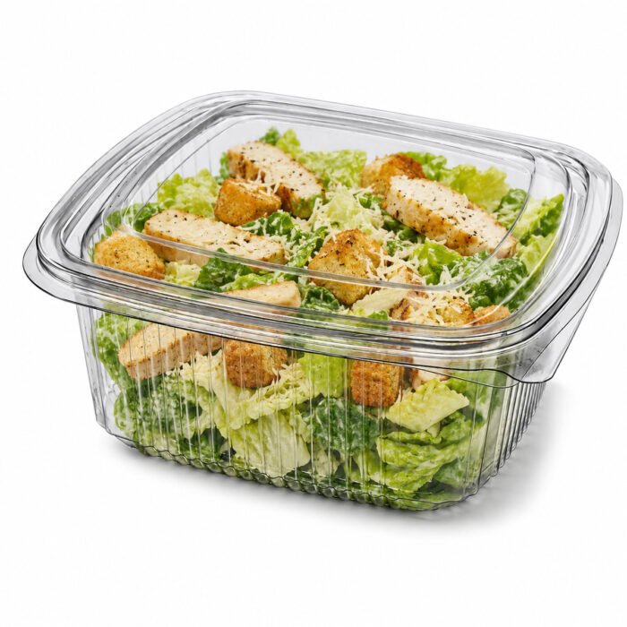 Barquette alimentaire plastique micro-ondable refermable