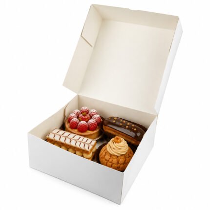 Boîte Pâtissière Carton Blanc