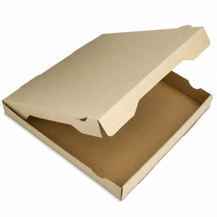 Boîte à pizza carton brun kraft