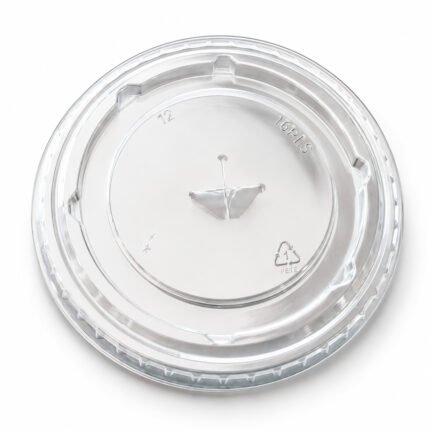Couvercle gobelet plastique plat