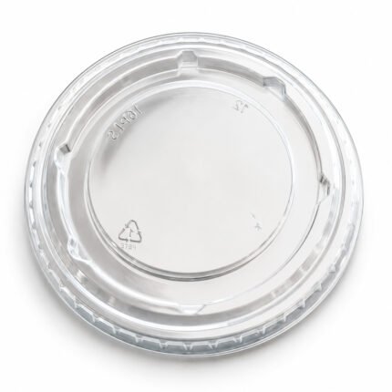 Couvercle gobelet plastique plat fermé