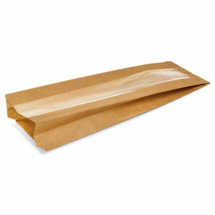Sachet sandwich kraft avec fenêtre 35cm