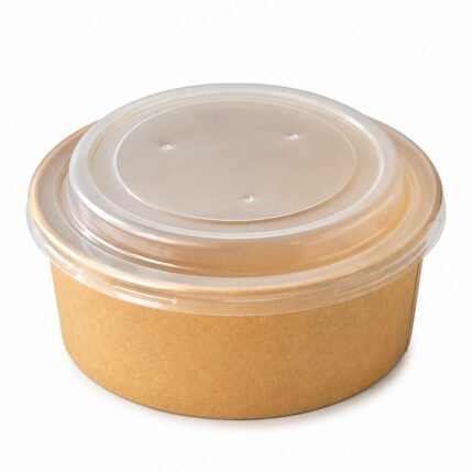 Saladier Kraft avec Couvercle Micro-ondable