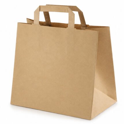 sac kraft poignées plates